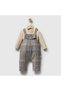 Plaid Winter Baby Boy Salopet