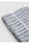Gray Color Unisex Cashmere Blend Beanie - 3