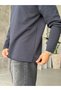 3 Yarn Natural Cut Oversize Sweat m Navy Blue - 4