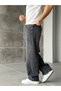 Embroidery Detailed Smoked Washed Baggy Jeans W - 2