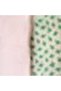 Green White Color Floral Print Baby Dohar Inner - 3