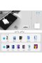 قارئ بطاقات ذاكرة متعدد الوظائف – محول ذاكرة USB مع وصلة ميموري كارد ووصلة كاميرا، يدعم SD/Micro SD/ - 7