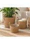 Three-Piece Wicker Baskets
