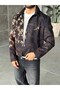 Bird Pattern Zipper Jacket