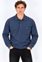 Simenti Large Size Men's Polo Collar Sweatshirt - 7807 - 2