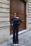 Modal Oysho Off-Shoulder Double Set Black - 4