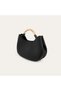 Woman's Black Handle Shoulder Bag - 2