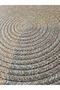 6 Pieces 32 cm Woven Plate Set – Gold Glitter Straw Look Round American Serving Set, Stylish Tableware Presentation Set - 4