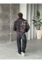 Bird Pattern Zipper Jacket - 4