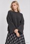 Selanik Knitted Oversize Sweater Lkr0002 Anthracite - 3