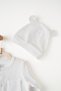 100% Cotton Romper Overalls with Hat and Gloves - 2