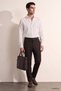 Relaxed Fit (No Pile) Khaki Striped Jogger Pants - 8