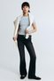 Flared Leg Low Jeans - 3