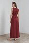 My Fashion Belt Li, Sleeveless, Crew Neck Maxi Dress