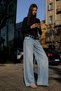 Women's Turtleneck Long Sleeve Ribbed Black Knitwear