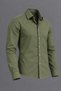 Men's Classic Collar Long Sleeve Buttoned Slim Fit Khaki Shirt - 2