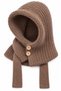 Cozy Hood Unisex Button Detailed Soft Knitted Balaclava Hooded Scarf Neck Warmer - 3