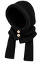 Cozy Hood Unisex Button Detailed Soft Knitted Balaclava Hooded Scarf Neck Warmer - 3