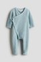 Waffled cotton romper suit