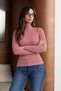 Women's High Collar Slim Fit Lycra Powder Knitwear - 5