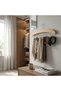 Wooden Multi-Hanger Organizer 40 cm – Scarf, Shawl, Belt and Tie Organizer Hanger with Metal Hooks - 4