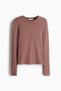 Long-sleeved jersey top