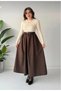 Belted Poplin Detail Dress