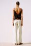 Wide twill trousers