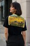 Van Gogh Inspired Yellow Wheat Field Collar Shoulder Scarf 60X55 cm - 3