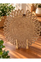 Ck Design 6-Piece Wicker Look Knitted Plate Set 33 cm Round Decorative American Serving Set - 2