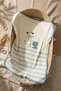 Lumi Soft 100% Cotton Blue Giraffe Embroidered Interlock Baby Blanket - Soft Textured Premium Baby Blanket - 2