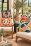 Colorful Double-Sided Digitally Printed Set of 4 Duvet Covers - 43X43 cm - 2