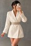 Women's Wide Elastic Belt with Stones – Flexible Belt – Stylish Dress and Coat Belt - 4