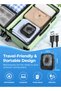 Portable Magnetic Fan, 5000mAh Rechargeable Mini Desk Fan, 5 Speeds, Multi-Angle, Black - 4