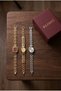 3-Piece Women's Steel Watch Set Gold & Burgundy & Silver |   Luxury Premium Vintage Women's Wristwatch |   Old Money Classic Elegant Stylish Design |   Limited Edition 2027