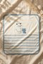 Lumi Soft 100% Cotton Blue Giraffe Embroidered Interlock Baby Blanket - Soft Textured Premium Baby Blanket - 6