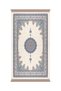 Blue Palace Pattern Velvet Prayer Rug with Pouch - 2