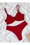 Cotton Comfort Stretch Underwire Plain Cotton Bra Panties Underwear Set - 2