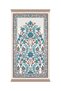 Green Ivy Pattern Velvet Prayer Rug - 2