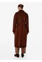 Double-Breasted Cut Brown Wool Coat - 5