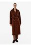Double-Breasted Cut Brown Wool Coat - 2