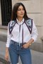 Horse Figure and Sailor Pattern Collar Shoulder Scarf 60X55 cm - 2