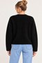 New Season Gold Button Detailed Soft Bearded Knitwear Women's Cardigan – Crew Neck, Stylish and Modern Design - 3