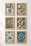 6 Piece Lemon Tile Patterns Framed Painting Set Italy Posters Wall Decor Sixit24