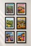 6 Piece Tuscany Hills Framed Painting Set Italy Posters Living Room Kitchen Gallery Wall Sixit18