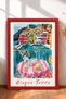 6 Piece Bella Italia Framed Painting Set Italy Posters Living Room Kitchen Gallery Wall Sixmx16 - 2