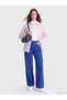 Alita City Lcw Modest Navy Blue Denim Straight Wideleg High Wide Leg Women's Jean Pants