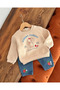Good Mood Şardon Sweat Jeans 2-Piece Winter Set - 3