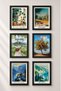 6 Piece Tuscany Country Breeze Framed Painting Set Italy Posters Wall Decor Sixmx38