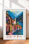 6 Piece La Dolce Vita Landscapes Framed Painting Set Italy Posters Wall Decor Sixmx13 - 5